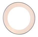 Plafonieră Iliana, metal argintiu, abajur alb, LED 56W, Ø520MM - imagine 5