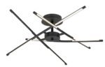 Plafonieră Henli, metal negru, abajur alb, LED 30W, L760MM, H760MM - imagine 5