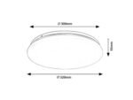 Plafonieră Vendel, metal alb, LED 18W, Ø320MM - imagine 8