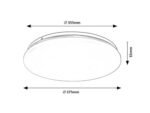 Plafonieră Vendel, metal alb, LED 24W, Ø375MM (cod 71103) - imagine 8