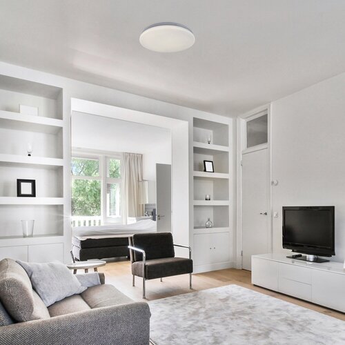 71106-e.jpg Plafonieră Vendel, metal alb, LED 24W, Ø375MM (cod 71106) - imagine 1