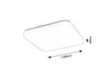 Plafonieră Vendel, metal alb, LED 12W, L280MM, H280MM - imagine 7