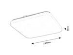 Plafonieră Vendel, metal alb, LED 24W, L370MM, H370MM - imagine 8
