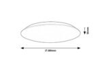 Plafonieră Rorik, plastic alb, LED 18W, Ø280MM - imagine 7