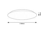 Plafonieră Rorik, plastic alb, LED 24W, Ø380MM - imagine 7