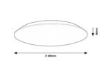 Plafonieră Rorik, plastic alb, LED 45W, Ø480MM - imagine 7
