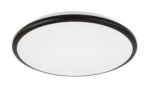 Plafonieră Engon, plastic negru, abajur alb, LED 18W, Ø270MM - imagine 3