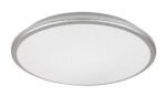 Plafonieră Engon, plastic argintiu, abajur alb, LED 24W, Ø380MM - imagine 3