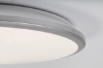 Plafonieră Engon, plastic argintiu, abajur alb, LED 24W, Ø380MM - imagine 5