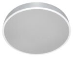 Plafonieră Octav2, metal argintiu, abajur alb, LED 24W, Ø400MM - imagine 5