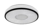 Plafonieră Sedona2, metal negru, abajur alb, LED 24W, Ø395MM - imagine 6