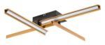 Plafonieră Remiel, metal negru mat, abajur alb, LED 20W, L750MM, H620MM - imagine 4