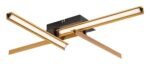 Plafonieră Remiel, metal negru mat, abajur alb, LED 20W, L750MM, H620MM - imagine 3
