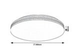 Plafonieră Oscar2, metal alb, LED 18W, Ø340MM (cod 71175) - imagine 7