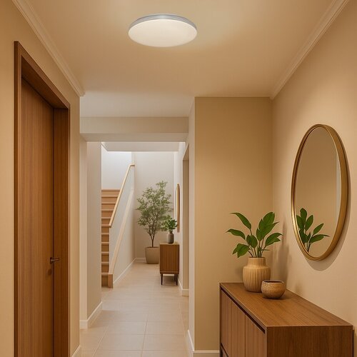 71175-e.jpg Plafonieră Oscar2, metal alb, LED 18W, Ø340MM (cod 71175) - imagine 1