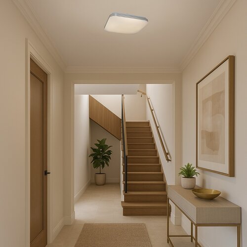 71176-e.jpg Plafonieră Oscar2, metal alb, LED 18W, L330MM, H330MM (cod 71176) - imagine 1