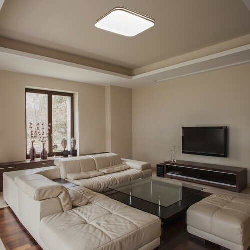 71178-e.jpg Plafonieră Oscar2, metal alb, LED 18W, L330MM, H330MM (cod 71178) - imagine 1