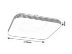 Plafonieră Oscar2, metal alb, LED 18W, L330MM, H330MM (cod 71180) - imagine 5