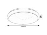 Plafonieră Trevor2, metal alb, LED 18W, Ø335MM - imagine 5