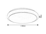 Plafonieră Trevor2, metal alb, LED 24W, Ø380MM - imagine 6