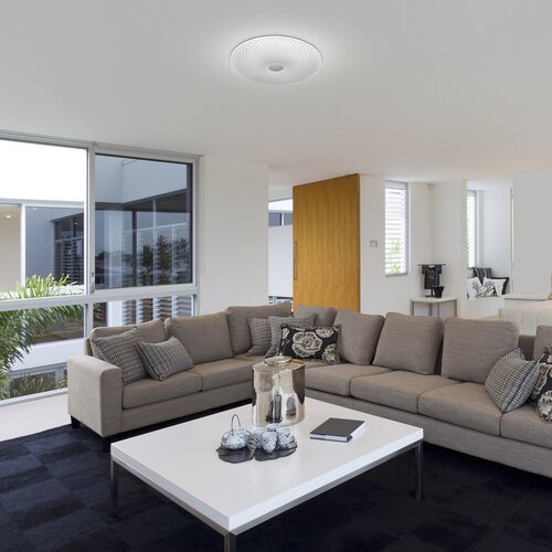 71184-e.jpg Plafonieră Galeti2, metal argintiu, abajur alb, LED 24W, Ø400MM - imagine 1