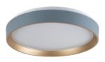 Plafonieră Liatris2, metal gri, abajur alb, LED 24W, Ø385MM - imagine 3