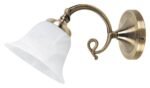 Aplică Beckworth, metal bronz, abajur alabastru alb, E14 x1 MAX 40W, L155MM, H175MM - imagine 3