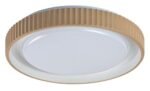 Plafonieră Pastello, metal gri-bej, abajur alb, LED 48W, Ø495MM - imagine 3