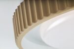 Plafonieră Pastello, metal gri-bej, abajur alb, LED 48W, Ø495MM - imagine 8