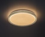 Plafonieră Monira, metal negru, abajur alb, LED 34W, Ø390MM - imagine 4