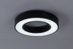 Plafonieră Cirano, metal negru, abajur alb, LED 24W, Ø400MM - imagine 5