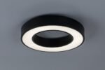 Plafonieră Cirano, metal negru, abajur alb, LED 24W, Ø400MM - imagine 6