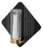Aplică Rosaline, metal negru/ auriu, abajur transparent, LED 7W, L250MM, H250MM - imagine 3