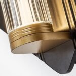 Aplică Rosaline, metal negru/ auriu, abajur transparent, LED 7W, L250MM, H250MM - imagine 7