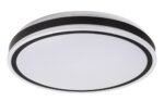Plafonieră Corlet, metal negru, abajur alb, LED 20W, Ø385MM - imagine 3