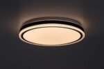 Plafonieră Corlet, metal negru, abajur alb, LED 20W, Ø385MM - imagine 4