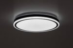 Plafonieră Corlet, metal negru, abajur alb, LED 20W, Ø385MM - imagine 6