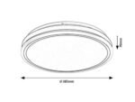 Plafonieră Corlet, metal alb, LED 23W, Ø385MM - imagine 11