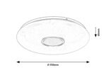 Plafonieră Balmerino, metal alb, LED 24W, Ø350MM - imagine 11