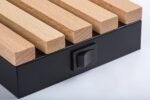Aplică Noxelle, lemn negru mat/ stejar, abajur alb, G9 x1 MAX 5W, H292MM - imagine 6