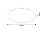 Plafonieră Danny2, metal alb, LED 34W, Ø380MM (cod 71442) - imagine 11