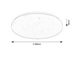 Plafonieră Danny2, metal alb, LED 34W, Ø380MM (cod 71446) - imagine 11