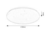 Plafonieră Danny2, metal alb, LED 60W, Ø580MM (cod 71447) - imagine 11
