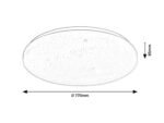 Plafonieră Danny2, metal alb, LED 80W, Ø770MM - imagine 11