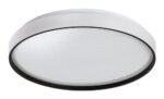 Plafonieră Zerava, metal negru, abajur alb, LED 34W, Ø380MM - imagine 3