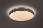 Plafonieră Zerava, metal negru, abajur alb, LED 34W, Ø380MM - imagine 4