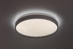 Plafonieră Zerava, metal negru, abajur alb, LED 34W, Ø380MM - imagine 5