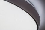Plafonieră Zerava, metal negru, abajur alb, LED 34W, Ø380MM - imagine 8