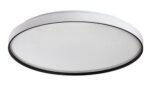 Plafonieră Zerava, metal negru, abajur alb, LED 60W, Ø580MM - imagine 3