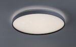 Plafonieră Zerava, metal negru, abajur alb, LED 60W, Ø580MM - imagine 5